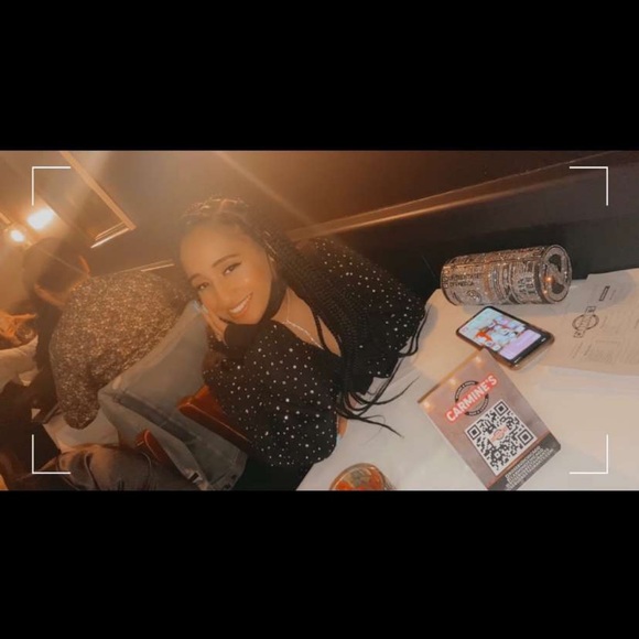 Akira Rhinestone Hooded Dress (Small) - Picture 4 of 4